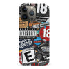 iPhone 14 Pro Media Stickers Phone Case