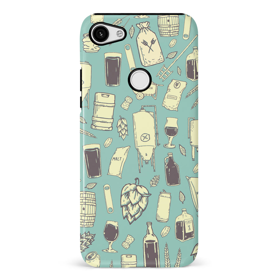 Google Pixel 3 XL The Brewmaster Phone Case in Teal