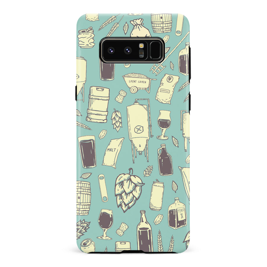 Samsung Galaxy Note 8 The Brewmaster Phone Case in Teal
