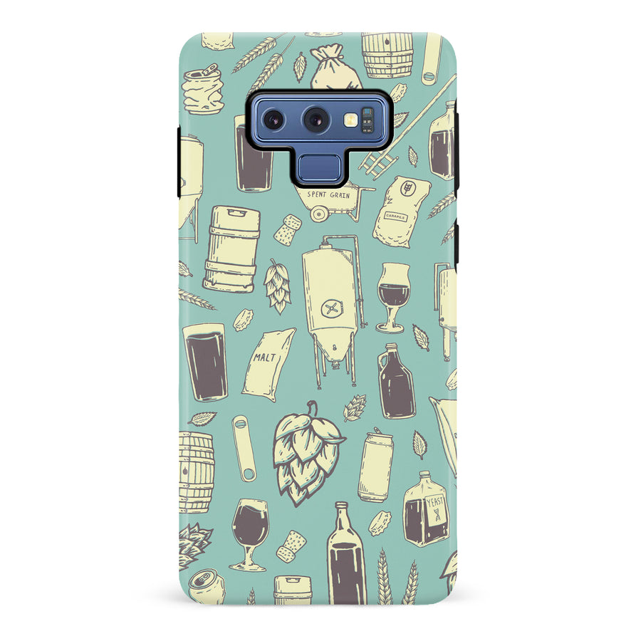 Samsung Galaxy Note 9 The Brewmaster Phone Case in Teal