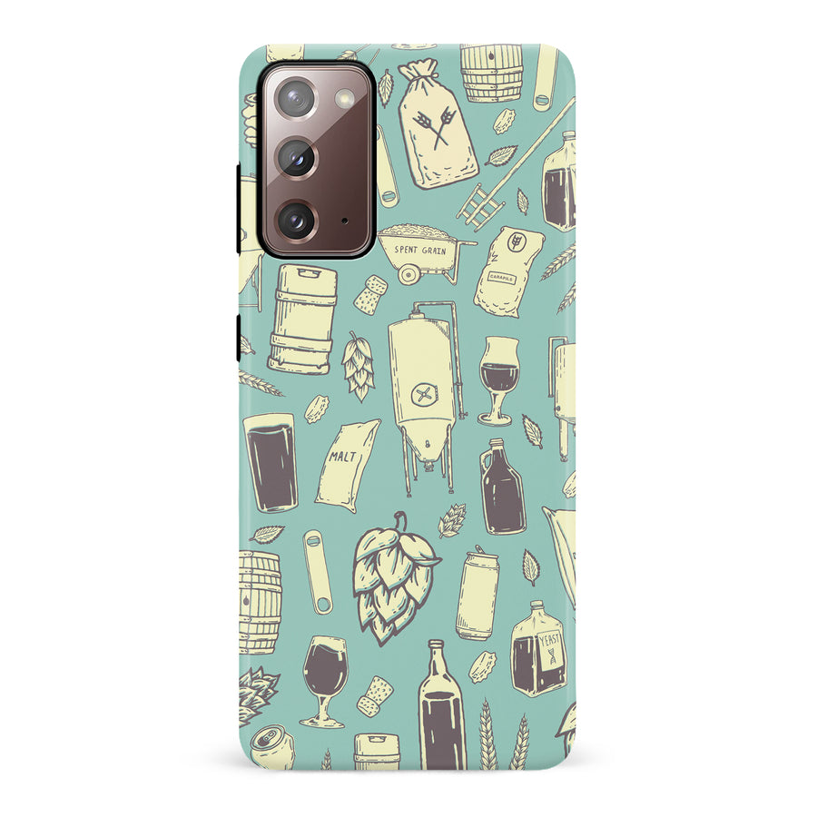 Samsung Galaxy Note 20 The Brewmaster Phone Case in Teal