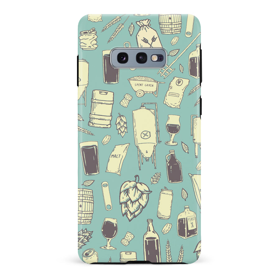 Samsung Galaxy S10e The Brewmaster Phone Case in Teal