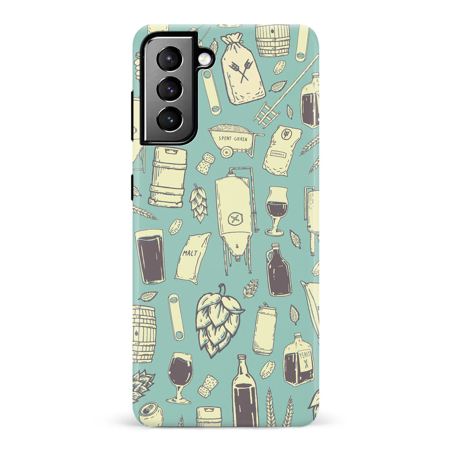 Samsung Galaxy S21 Plus The Brewmaster Phone Case in Teal