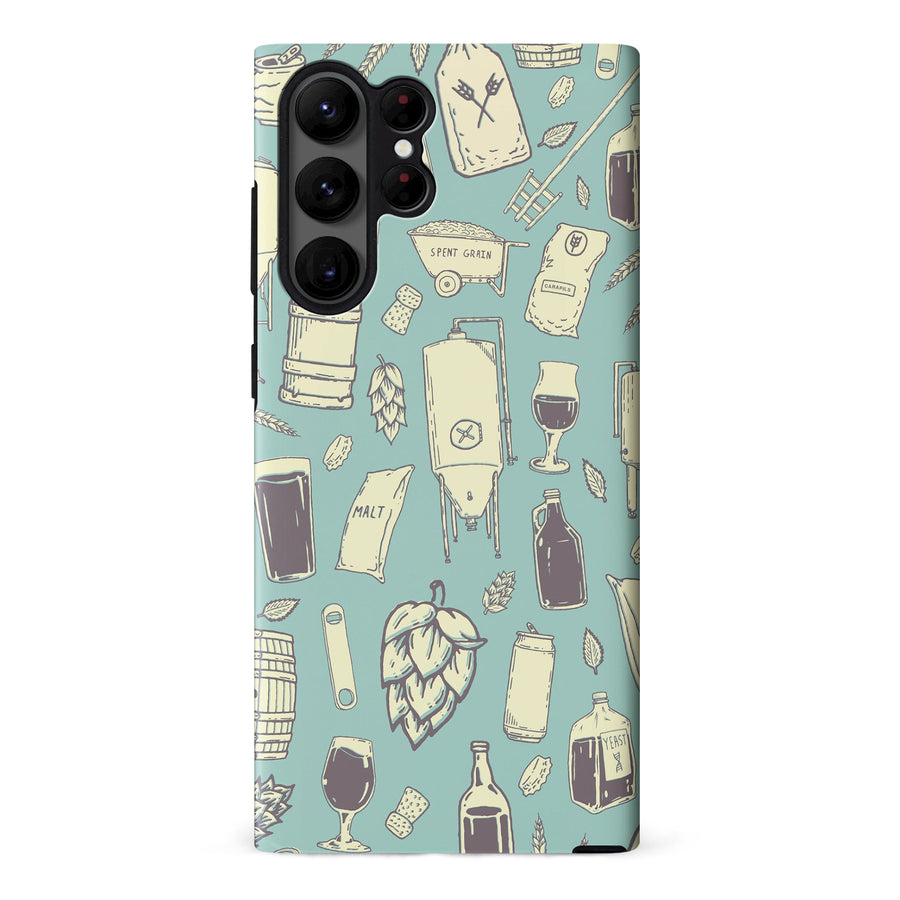 Samsung Galaxy S23 Ultra The Brewmaster Phone Case - Teal