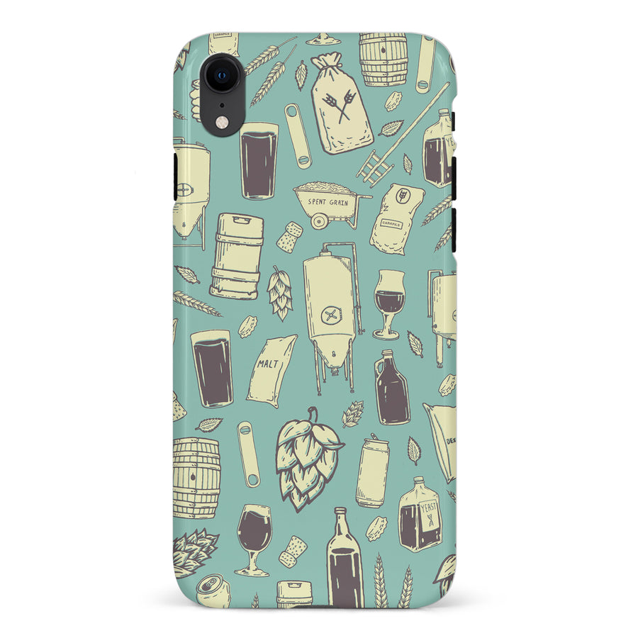 iPhone XR The Brewmaster Phone Case in Teal
