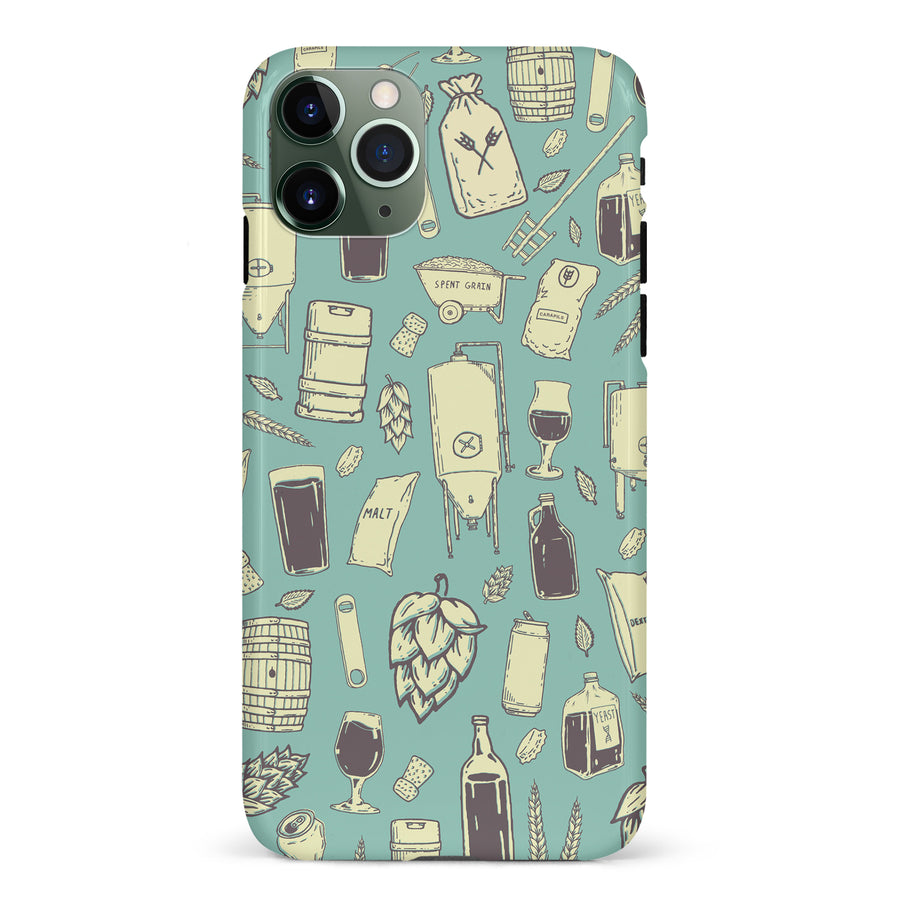 iPhone 11 Pro The Brewmaster Phone Case in Teal