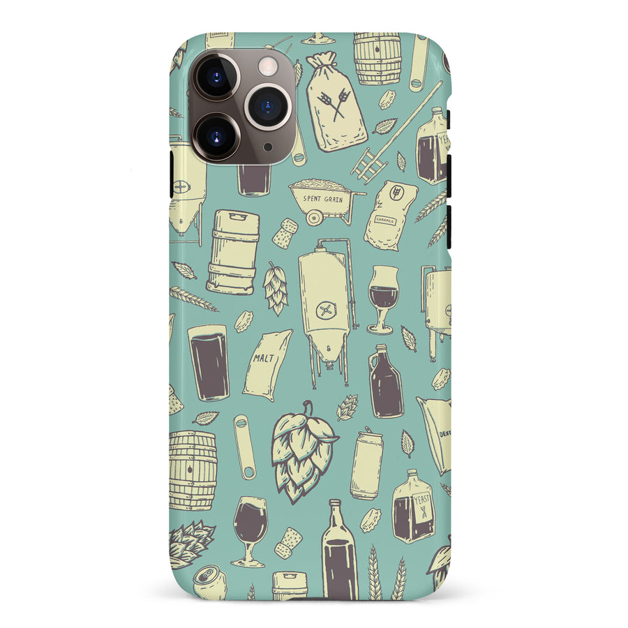 iPhone 11 Pro Max The Brewmaster Phone Case in Teal