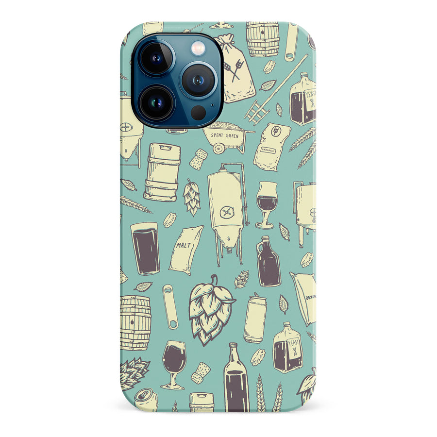 iPhone 12 Pro Max The Brewmaster Phone Case in Teal