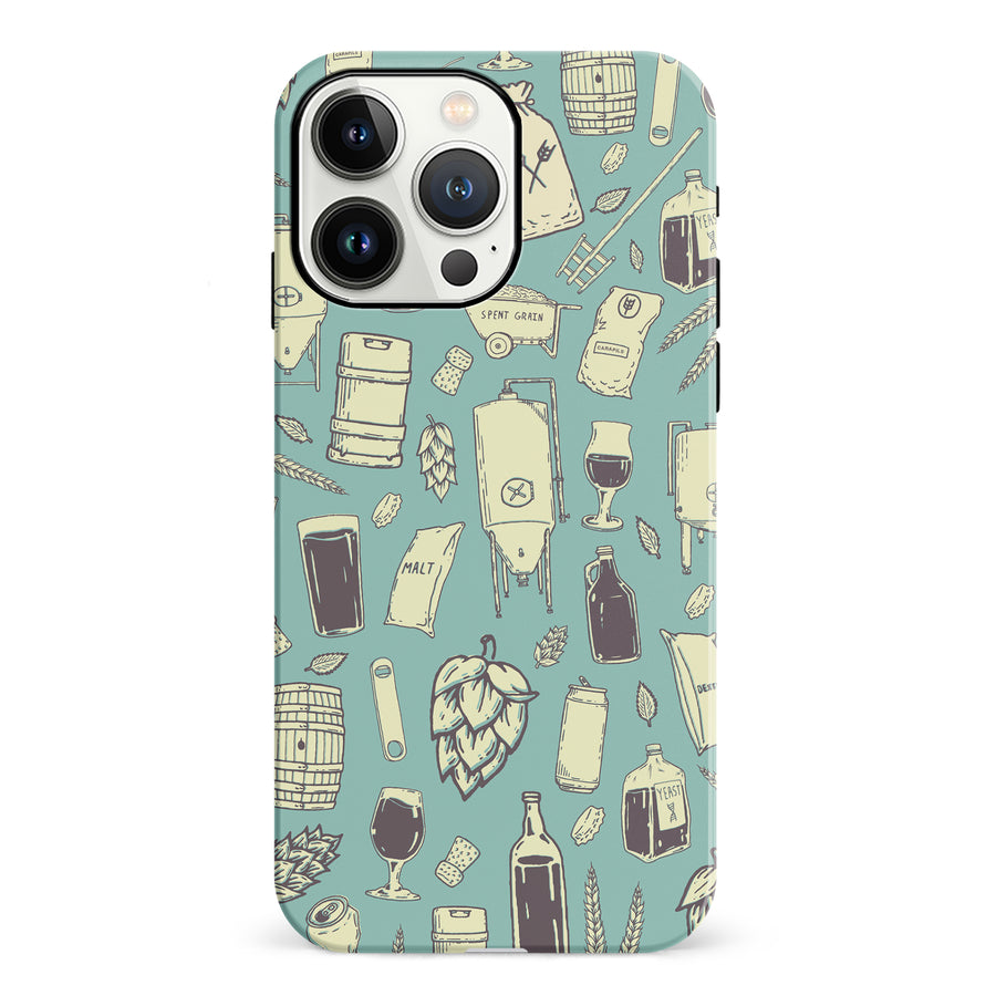 iPhone 13 Pro The Brewmaster Phone Case in Teal