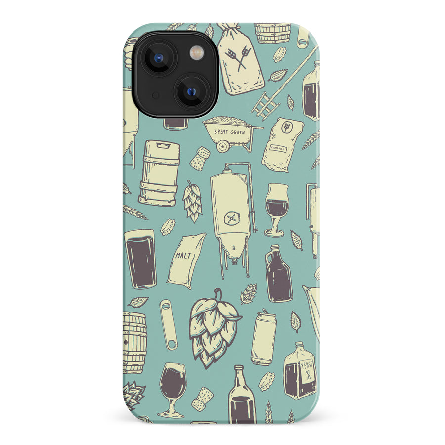 iPhone 14 The Brewmaster Phone Case in Teal