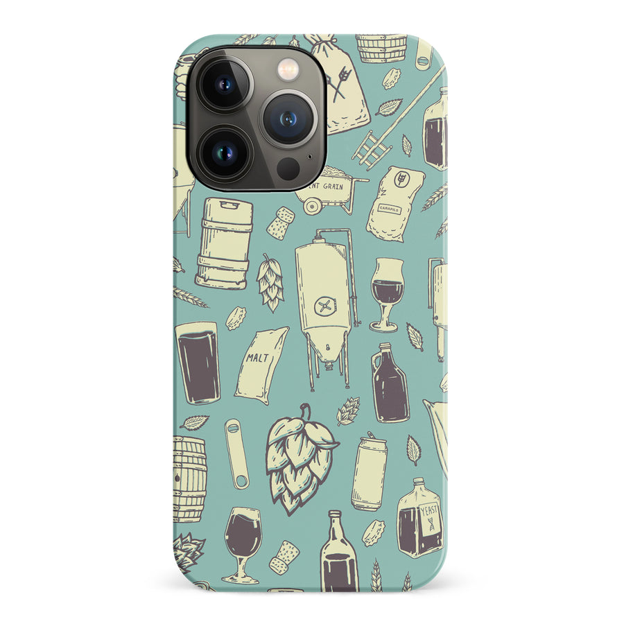iPhone 14 Pro The Brewmaster Phone Case in Teal
