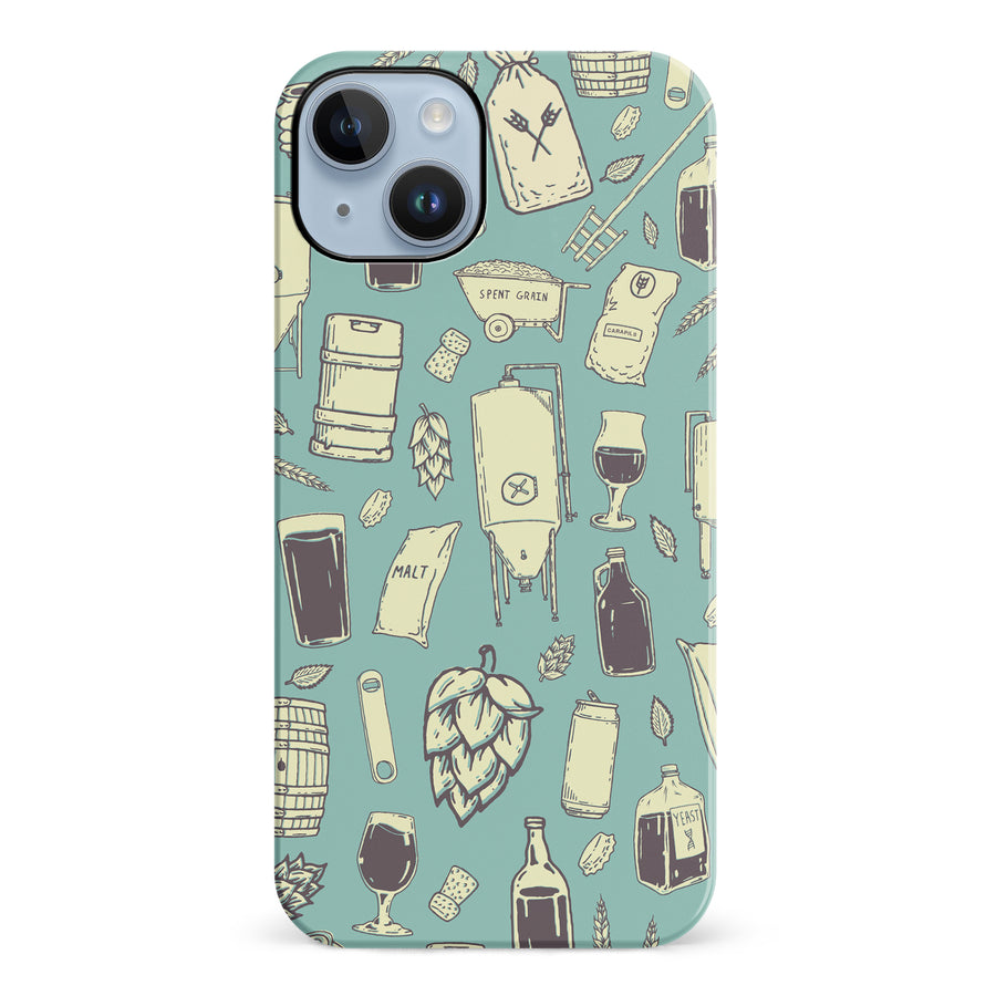 iPhone 14 Plus The Brewmaster Phone Case in Teal