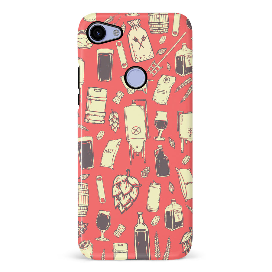 Google Pixel 3A XL The Brewmaster Phone Case in Dusty Rose
