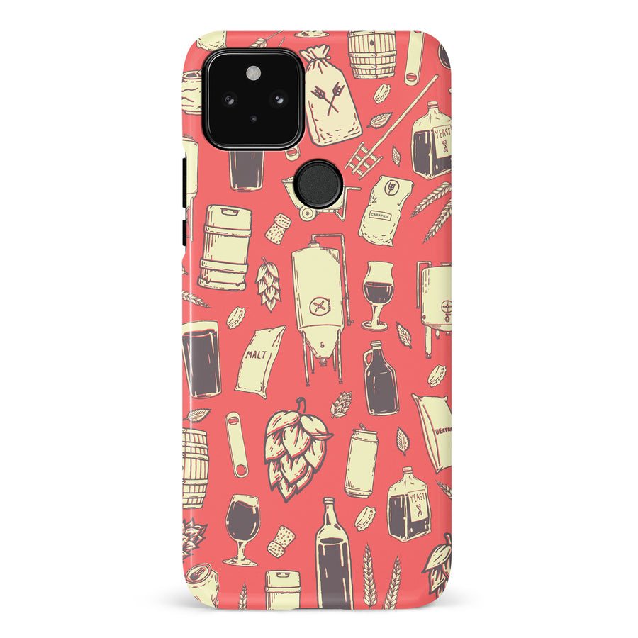 Google Pixel 5 The Brewmaster Phone Case in Dusty Rose