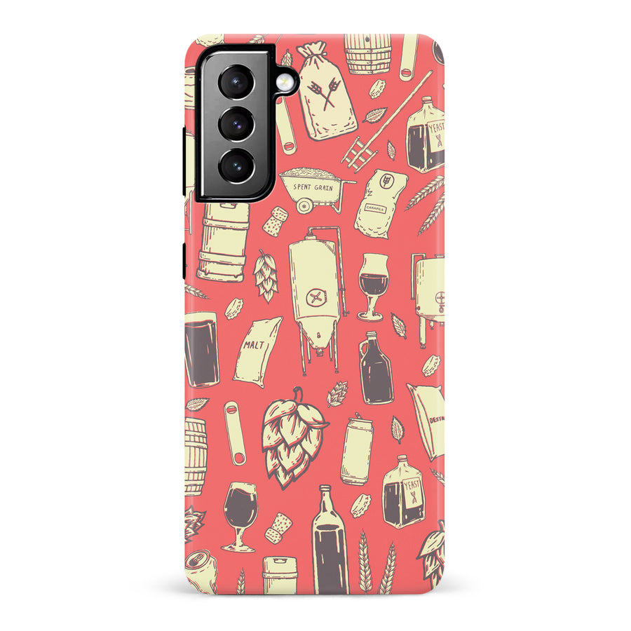 Samsung Galaxy S21 Plus The Brewmaster Phone Case in Dusty Rose