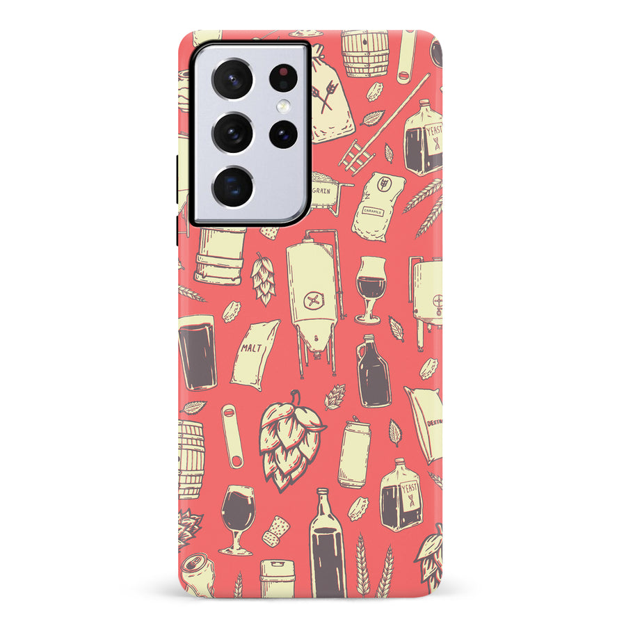 Samsung Galaxy S21 Ultra The Brewmaster Phone Case in Dusty Rose