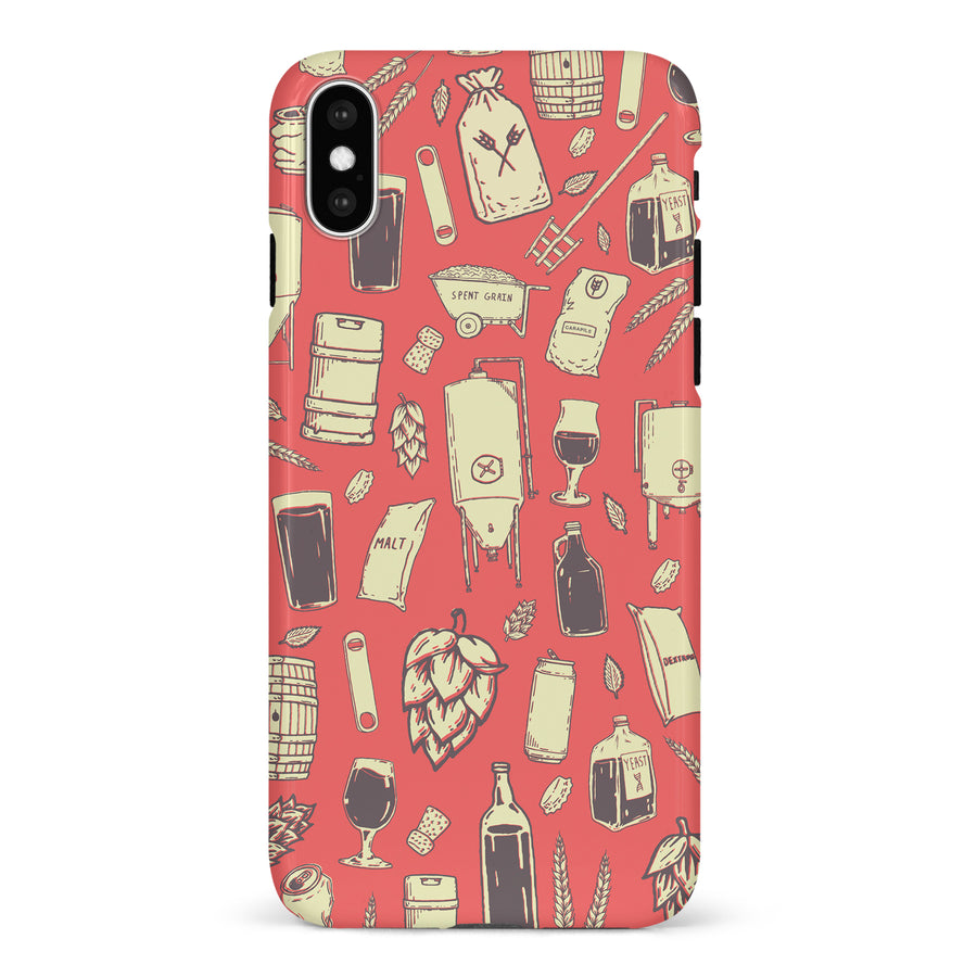 iPhone X/XS The Brewmaster Phone Case in Dusty Rose