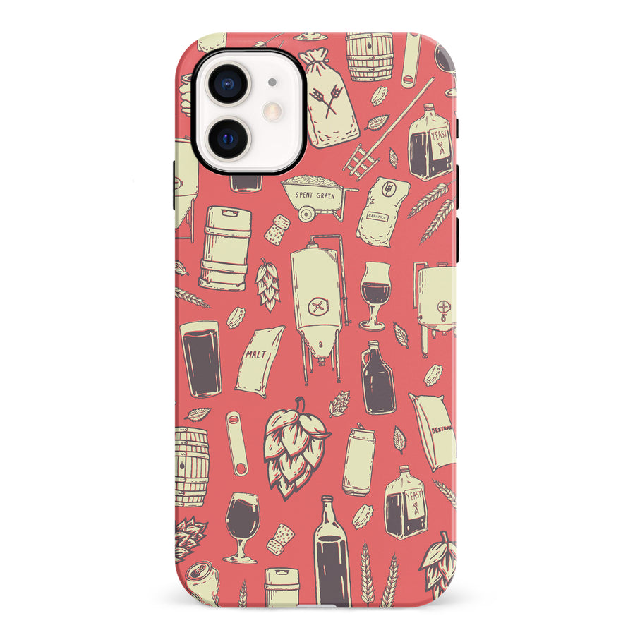 iPhone 12 Mini The Brewmaster Phone Case in Dusty Rose