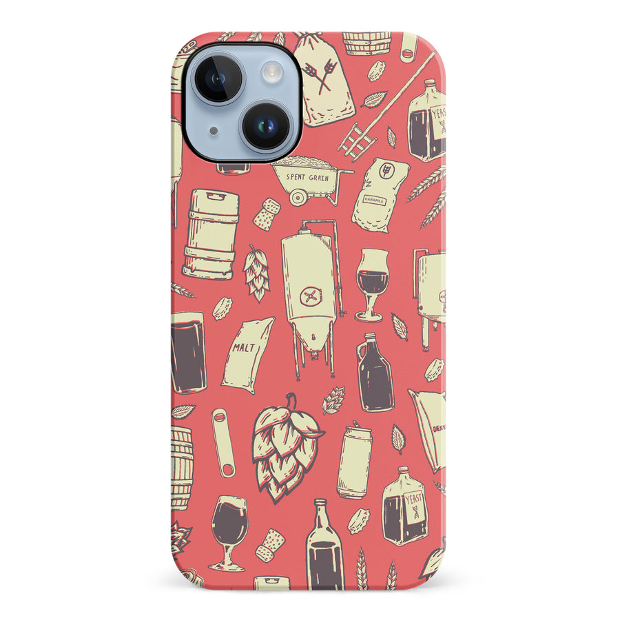iPhone 14 Plus The Brewmaster Phone Case in Dusty Rose