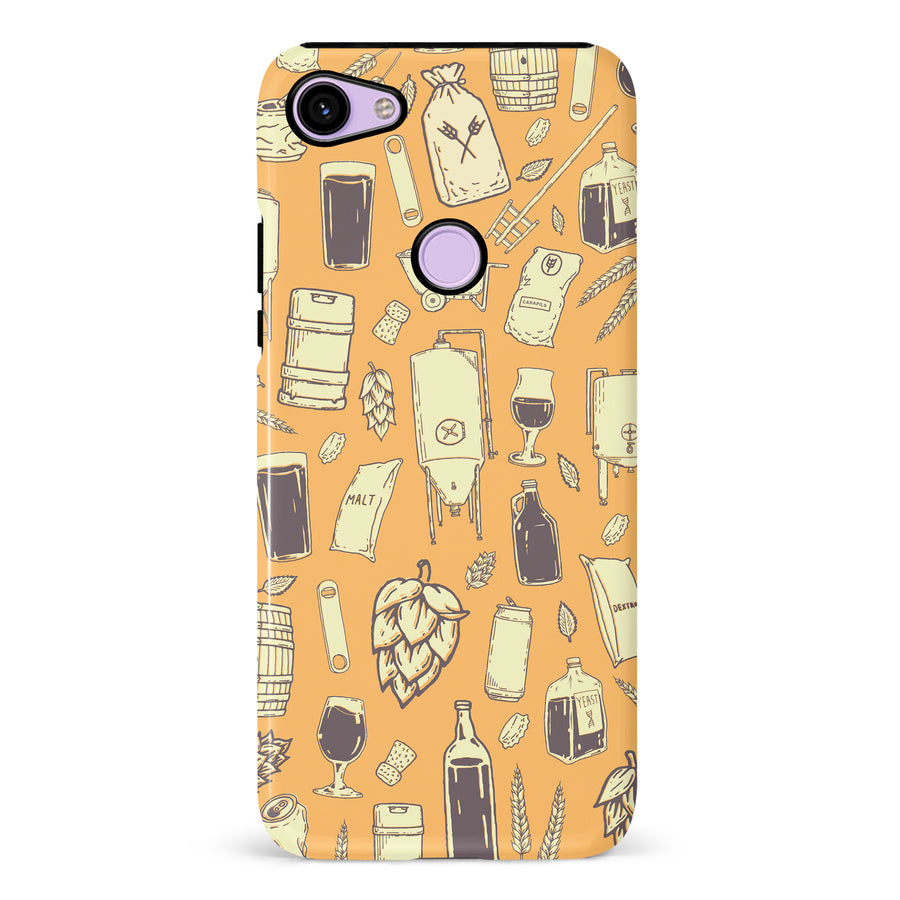 Google Pixel 3 The Brewmaster Phone Case in Yellow