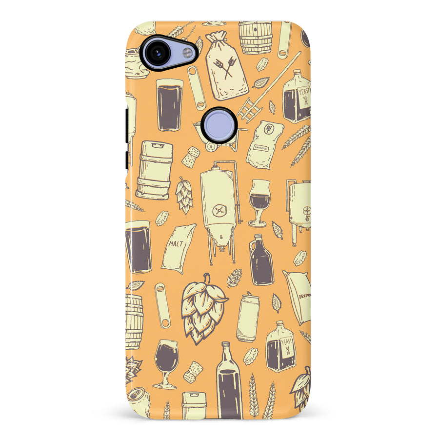 Google Pixel 3A XL The Brewmaster Phone Case in Yellow