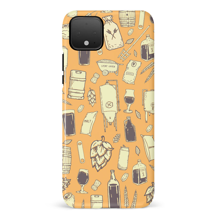 Google Pixel 4 The Brewmaster Phone Case in Yellow