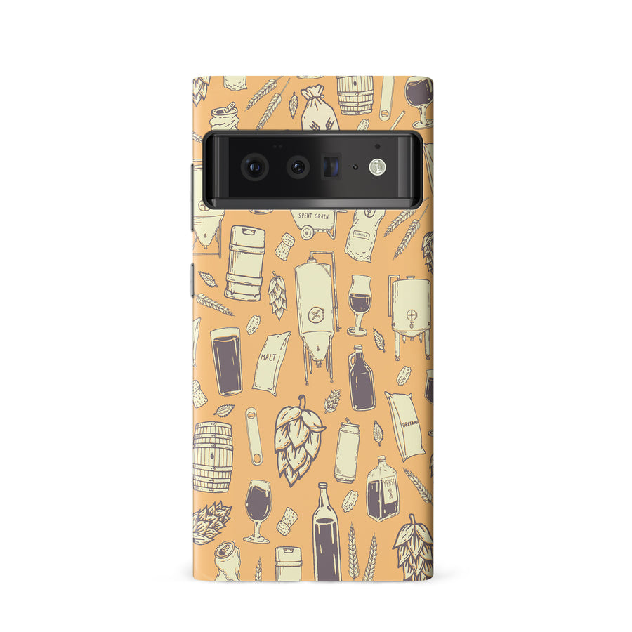 Google Pixel 6 The Brewmaster Phone Case in Yellow