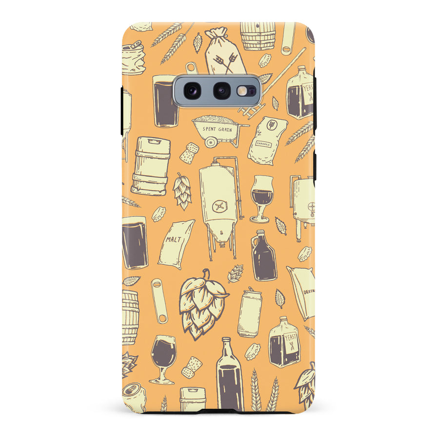 Samsung Galaxy S10e The Brewmaster Phone Case in Yellow