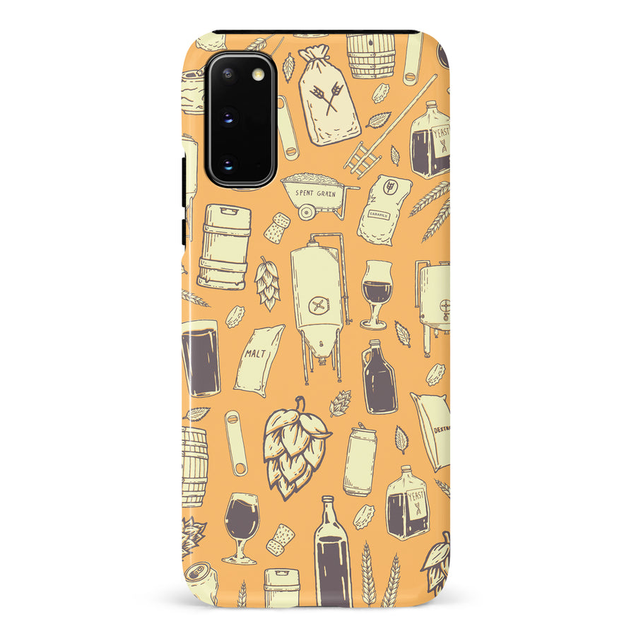 Samsung Galaxy S20 The Brewmaster Phone Case in Yellow