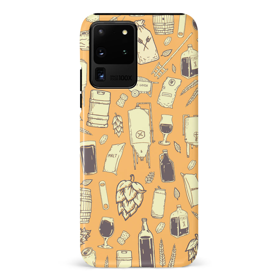 Samsung Galaxy S20 Ultra The Brewmaster Phone Case in Yellow