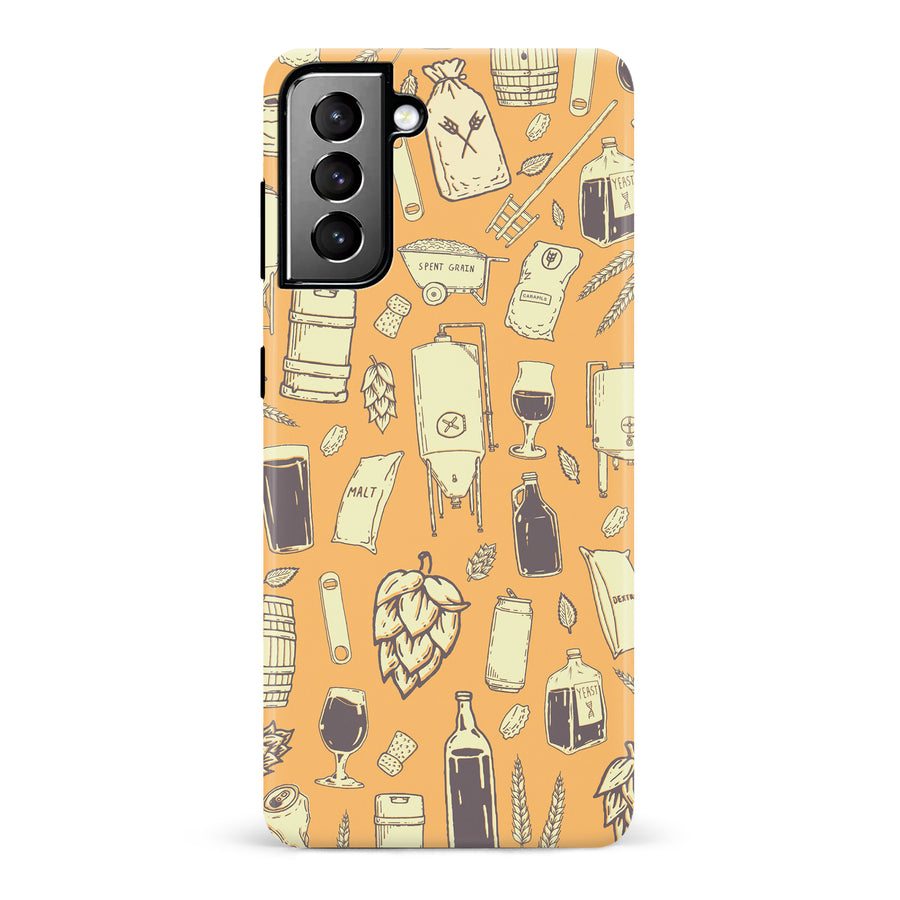 Samsung Galaxy S21 Plus The Brewmaster Phone Case in Yellow
