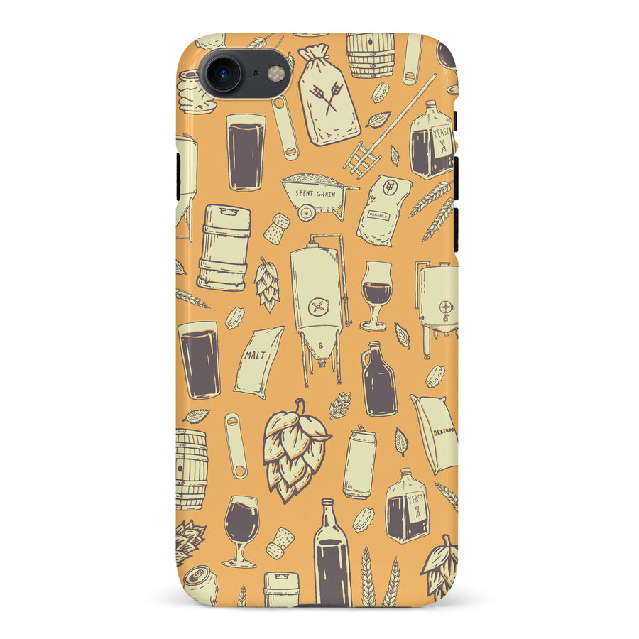 iPhone 7/8/SE The Brewmaster Phone Case in Yellow