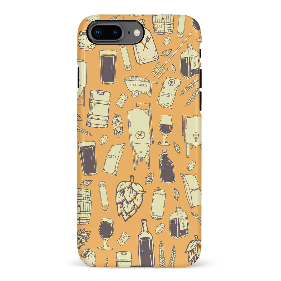 iPhone 8 Plus The Brewmaster Phone Case in Yellow
