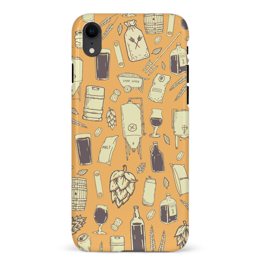 iPhone XR The Brewmaster Phone Case in Yellow
