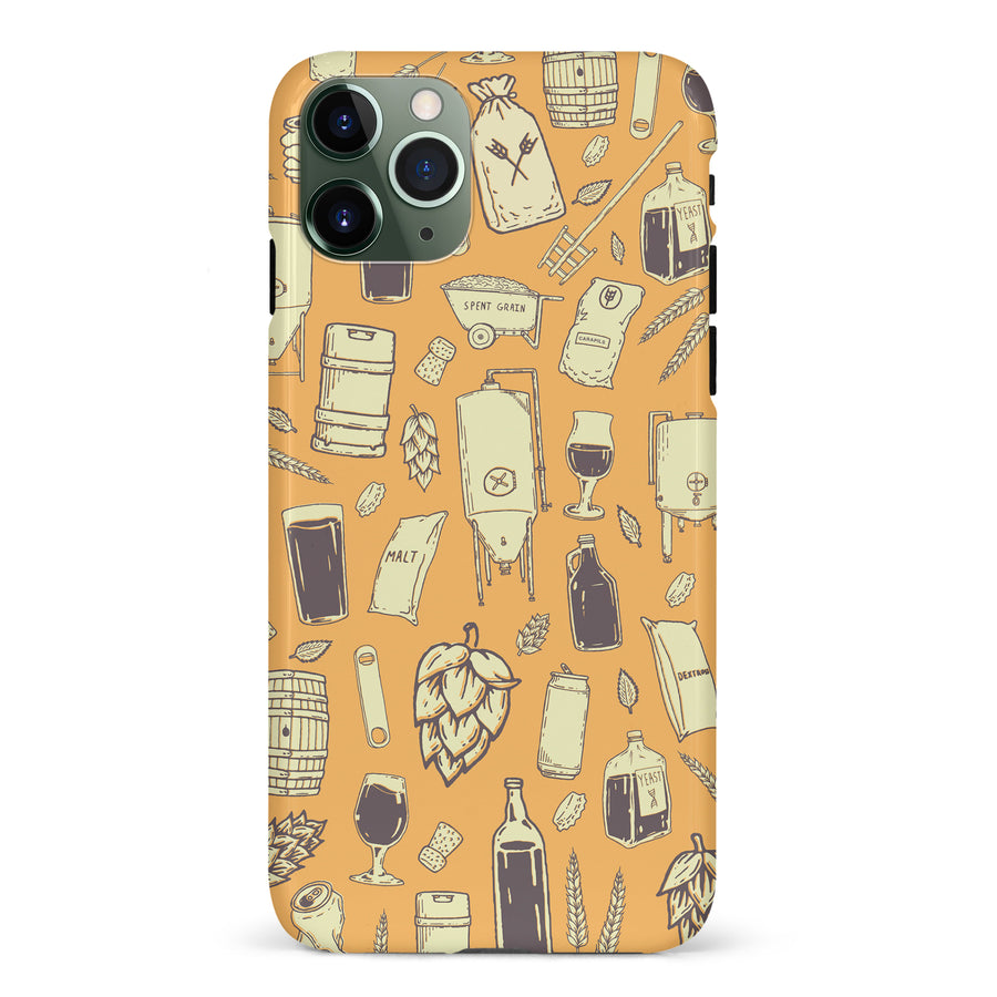 iPhone 11 Pro The Brewmaster Phone Case in Yellow