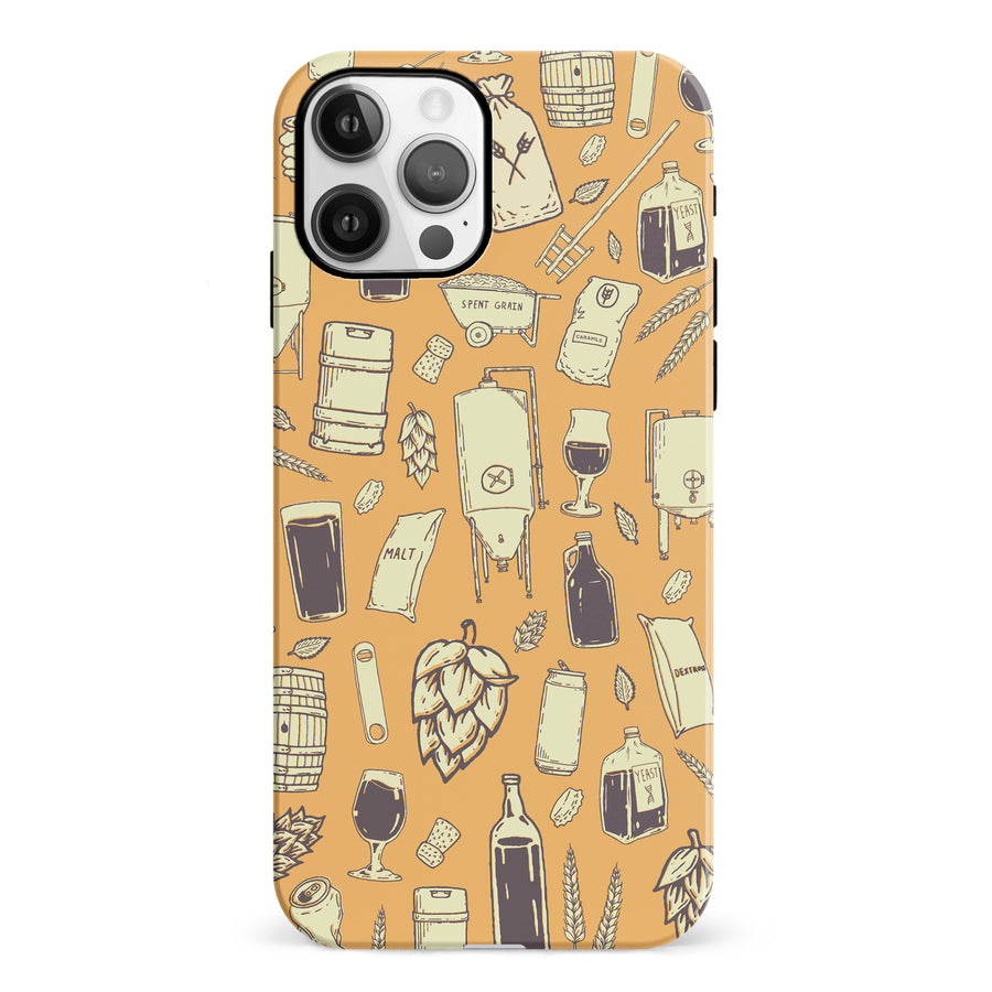 iPhone 12 The Brewmaster Phone Case in Yellow