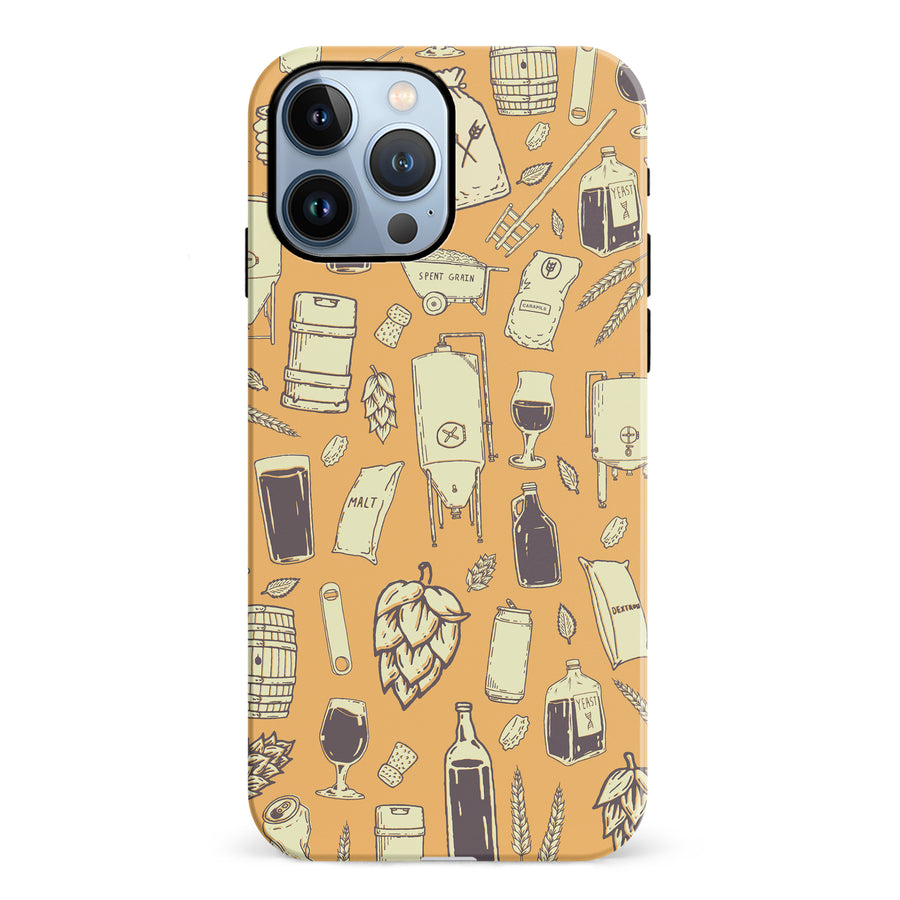 iPhone 12 Pro The Brewmaster Phone Case in Yellow
