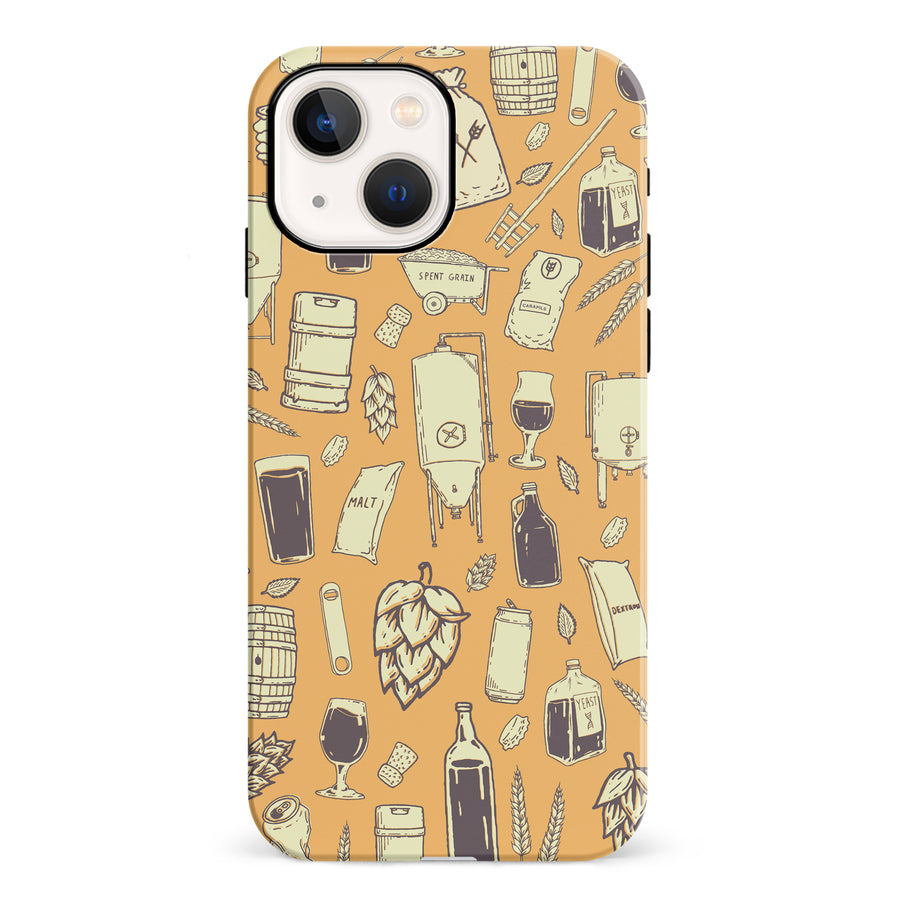 iPhone 13 The Brewmaster Phone Case in Yellow