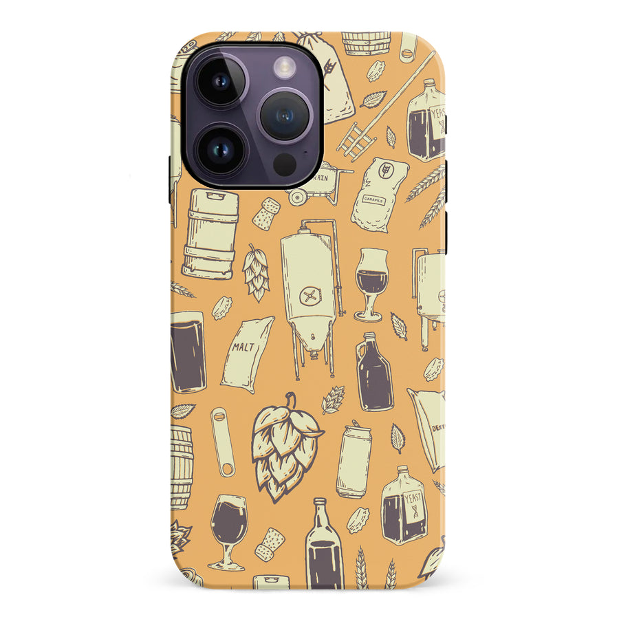iPhone 14 Pro Max The Brewmaster Phone Case in Yellow