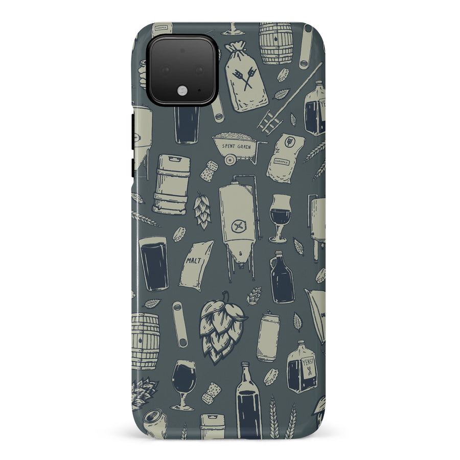 Google Pixel 4 The Brewmaster Phone Case in Charcoal