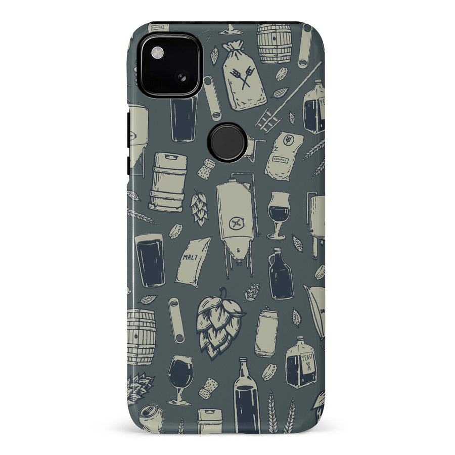 Google Pixel 4A The Brewmaster Phone Case in Charcoal