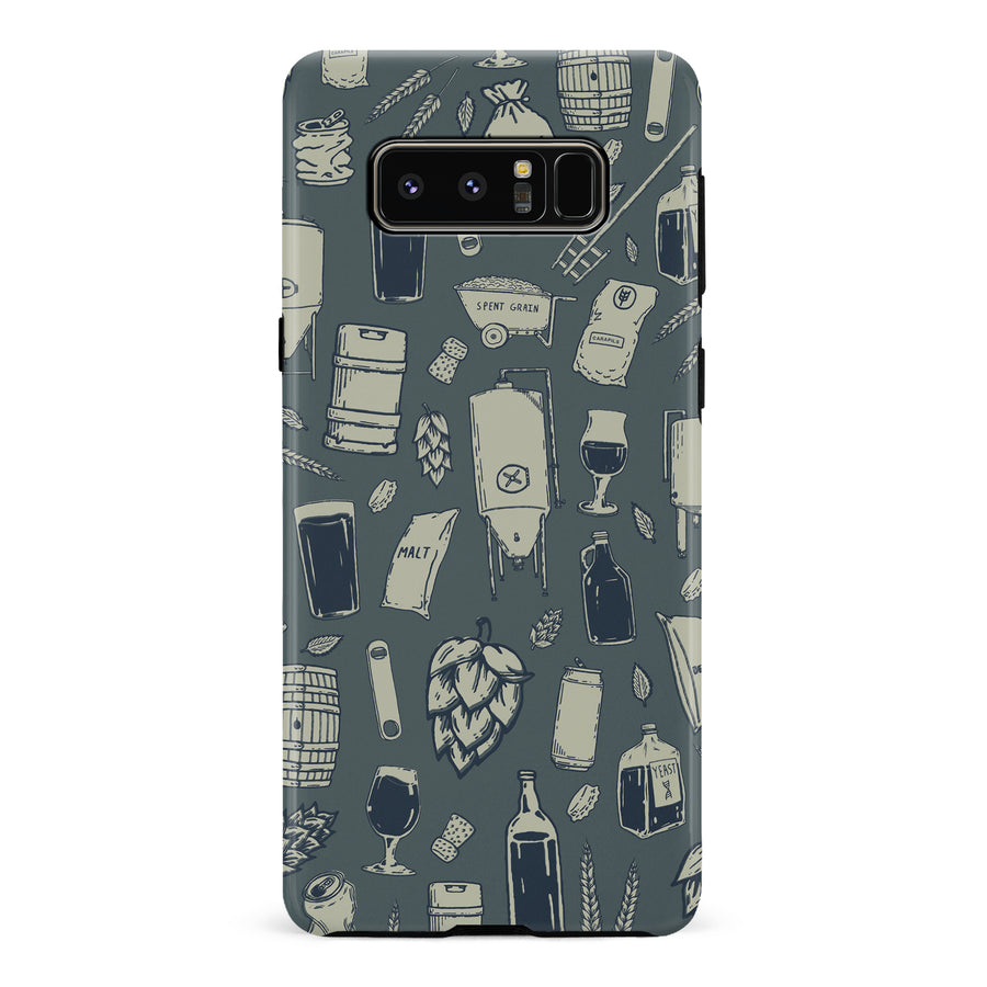 Samsung Galaxy Note 8 The Brewmaster Phone Case in Charcoal