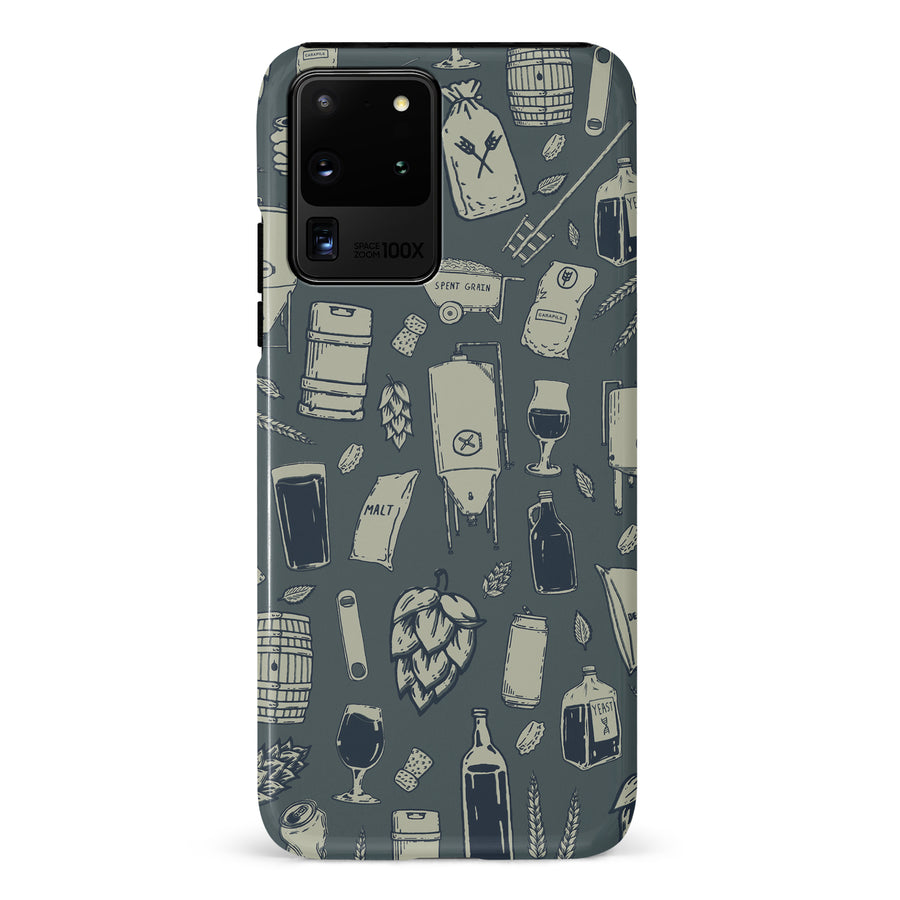 Samsung Galaxy S20 Ultra The Brewmaster Phone Case in Charcoal