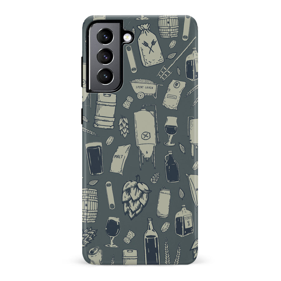 Samsung Galaxy S22 The Brewmaster Phone Case in Charcoal