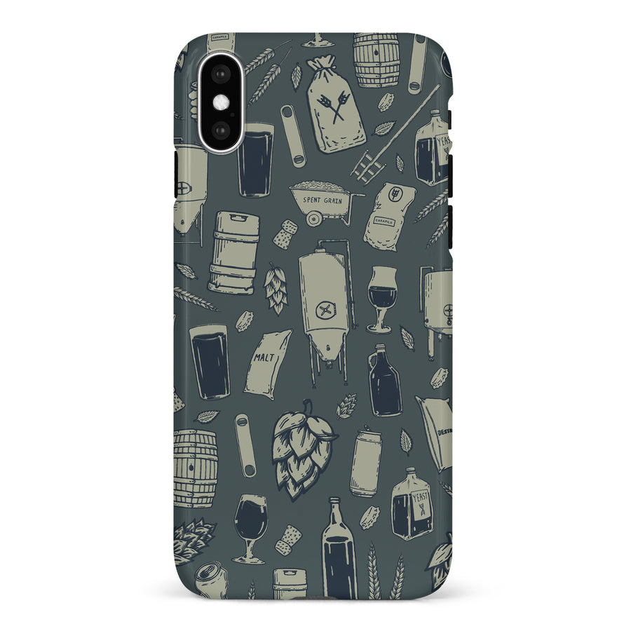 iPhone X/XS The Brewmaster Phone Case in Charcoal