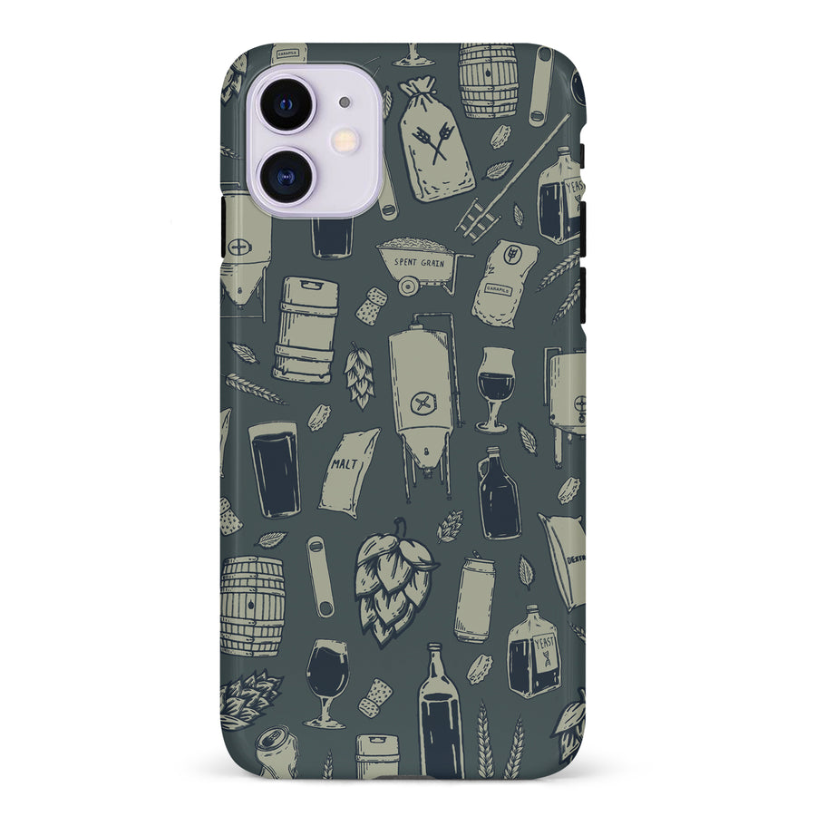 iPhone 11 The Brewmaster Phone Case in Charcoal