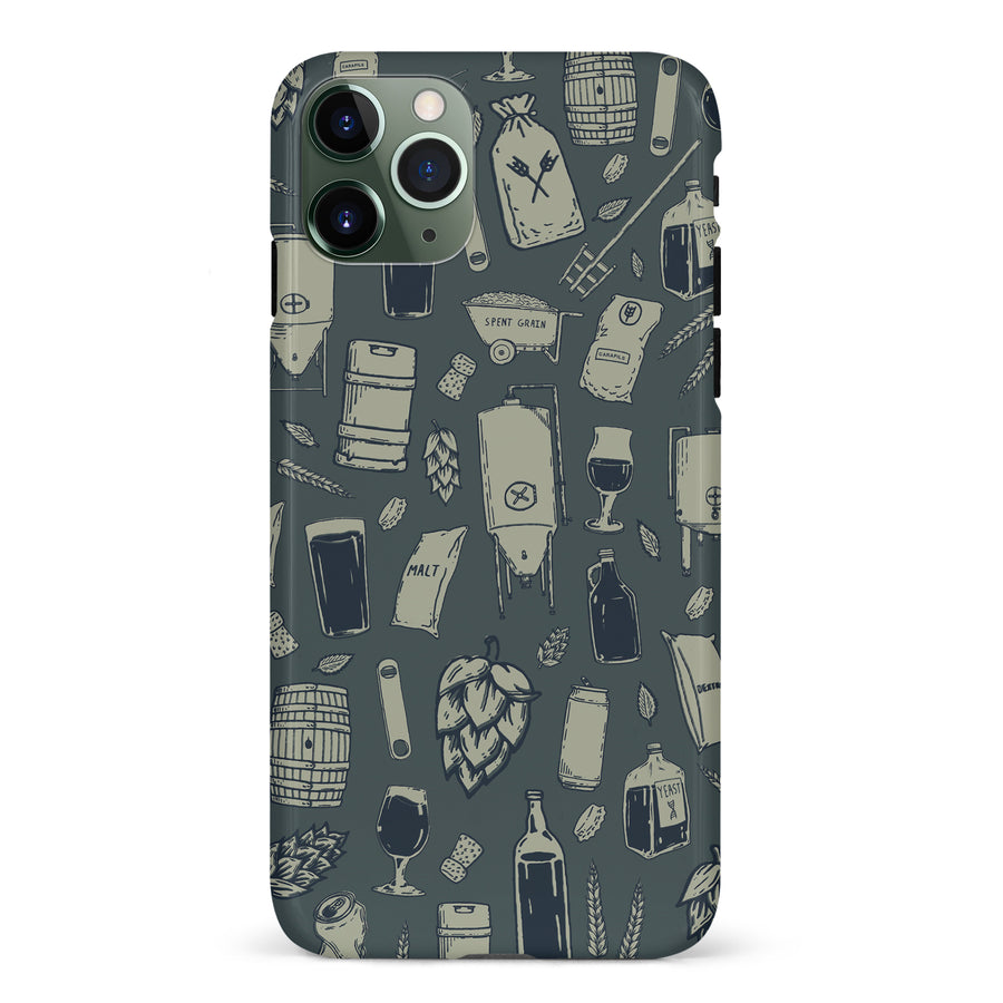 iPhone 11 Pro The Brewmaster Phone Case in Charcoal