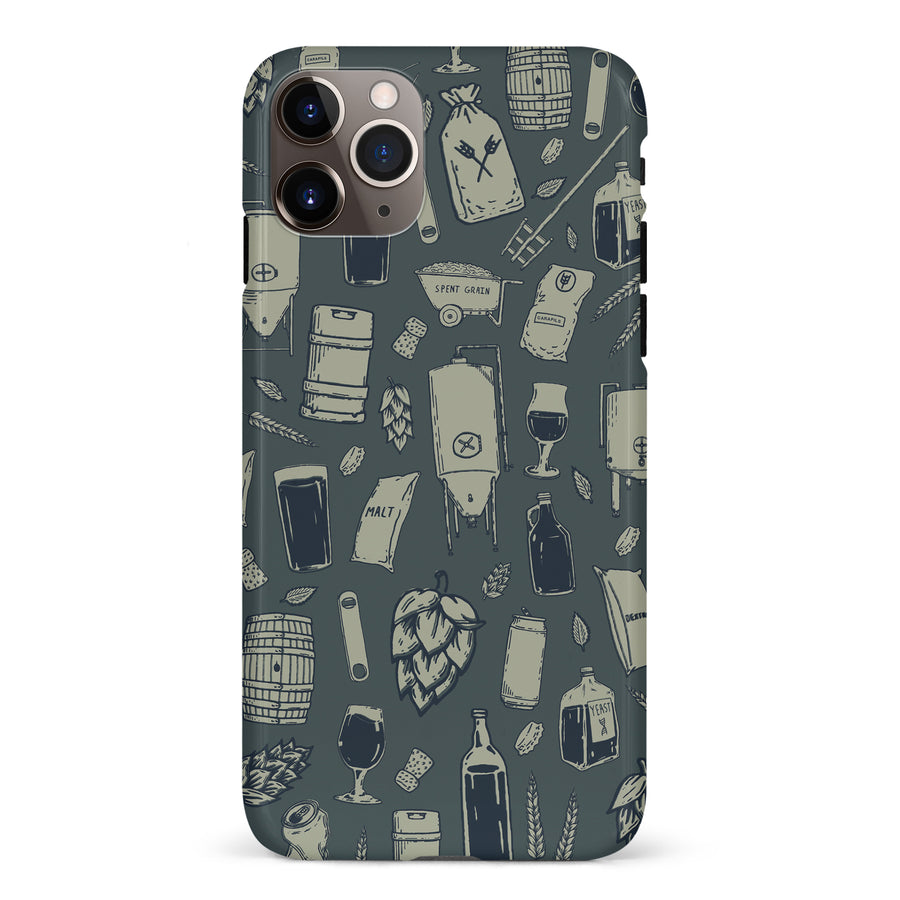 iPhone 11 Pro Max The Brewmaster Phone Case in Charcoal