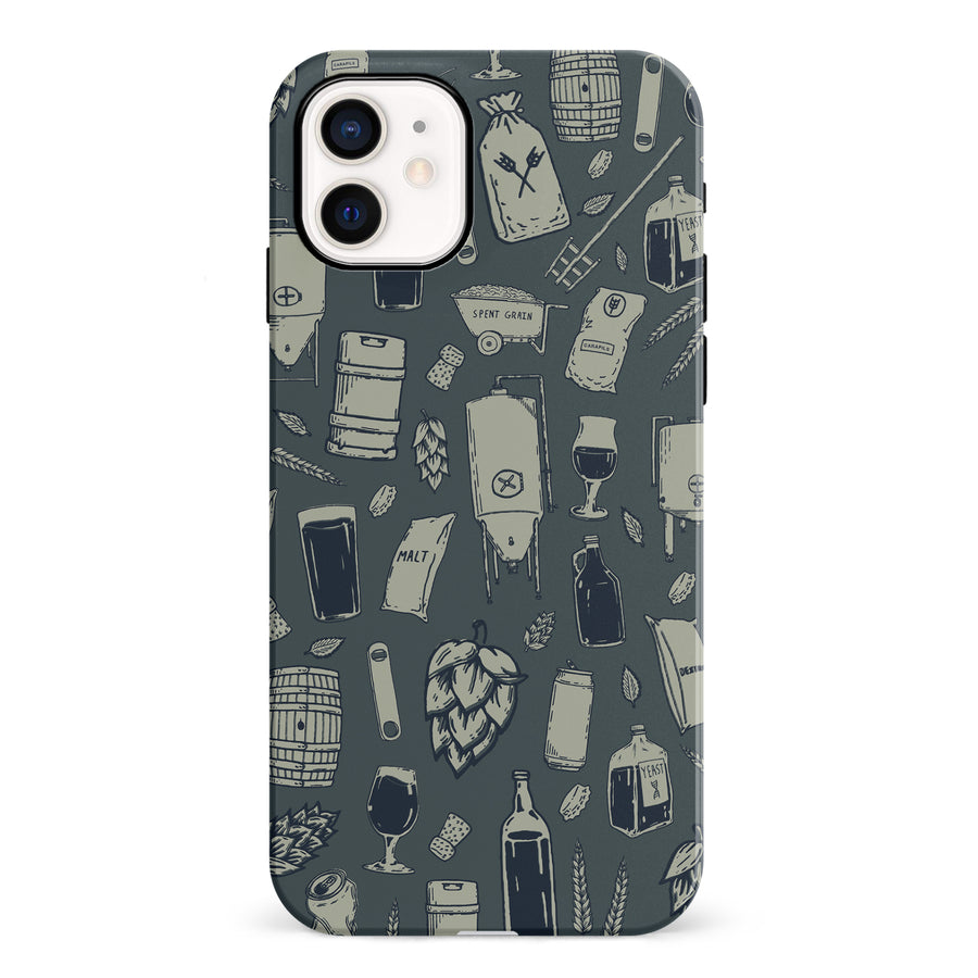 iPhone 12 Mini The Brewmaster Phone Case in Charcoal