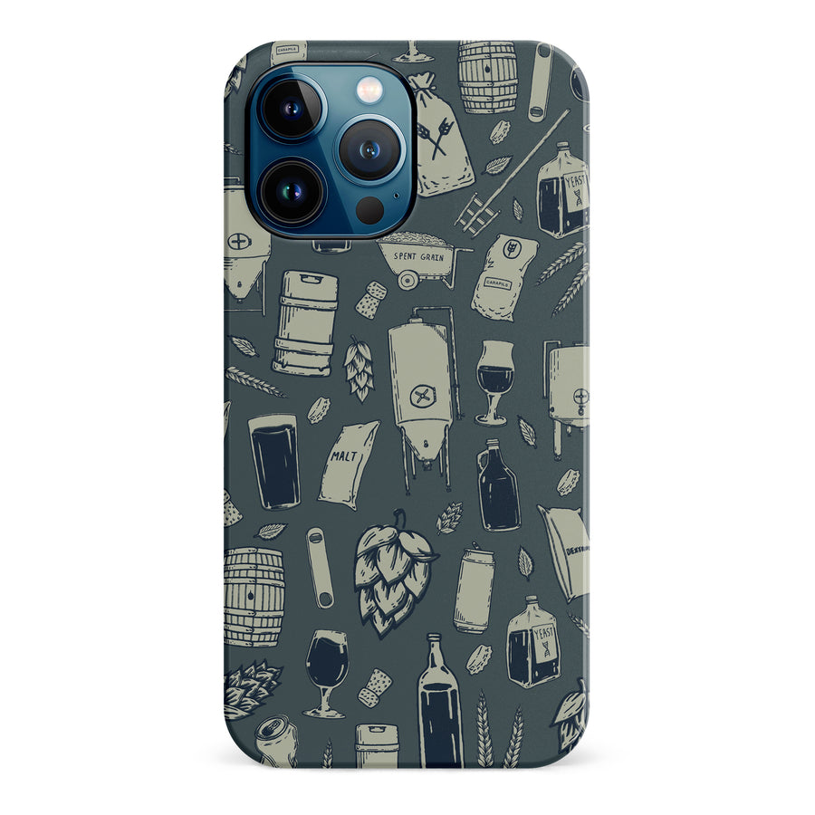 iPhone 12 Pro Max The Brewmaster Phone Case in Charcoal